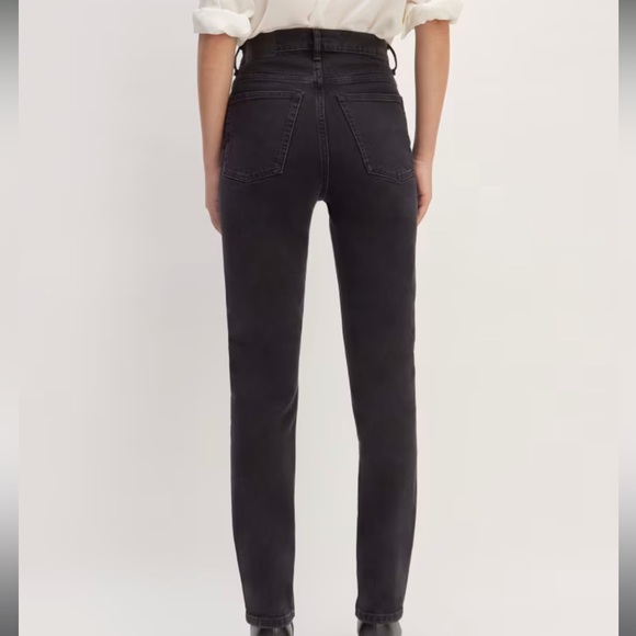 *Like New* Everlane Way High Slim Straight Jeans Size 23 (fit like 24) in black - Picture 8 of 11
